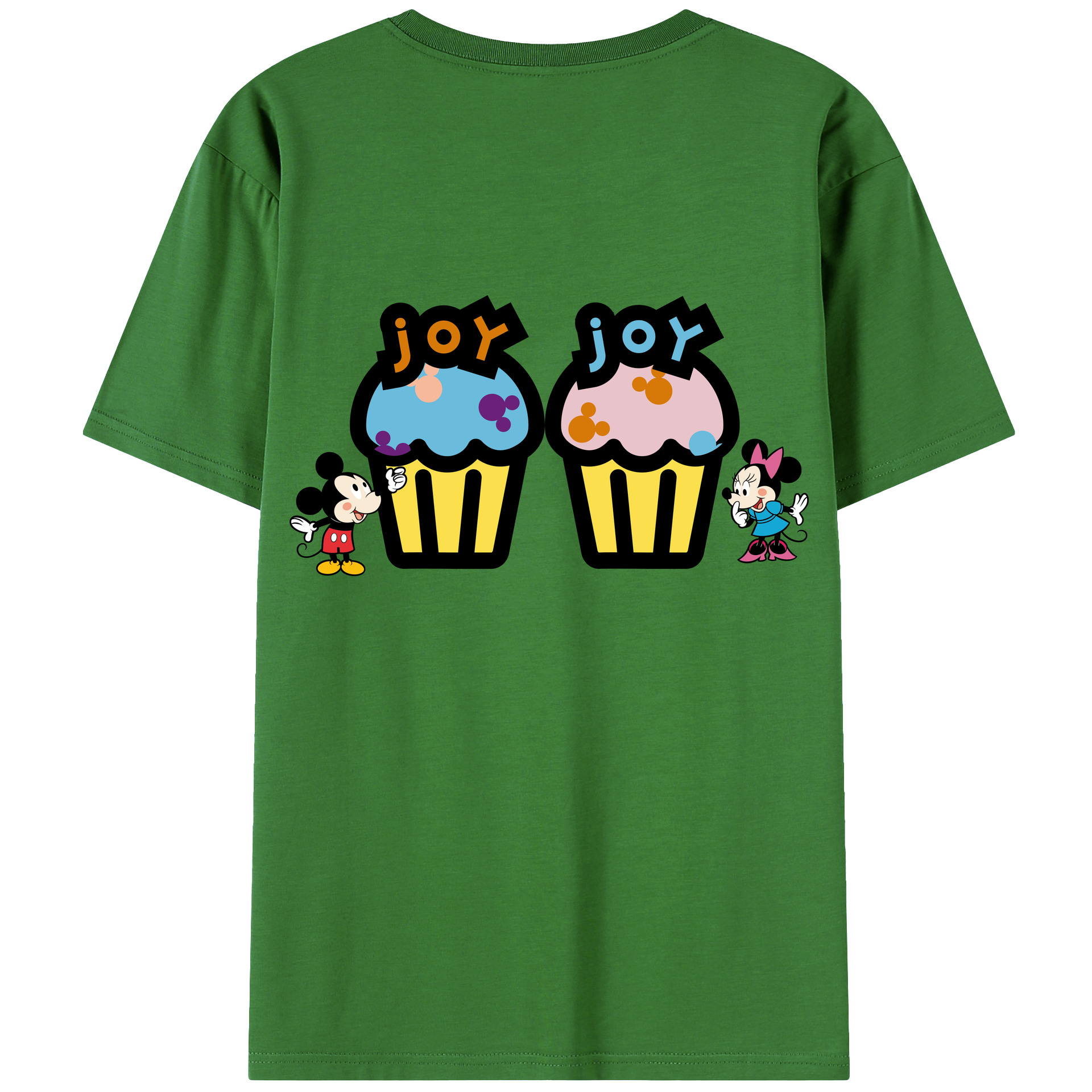 ミッキーマウス Mickey Mouse レディース半袖Tシャツ(バックプリント)